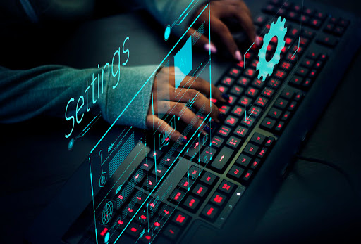 Programmer working to prevent computer virus