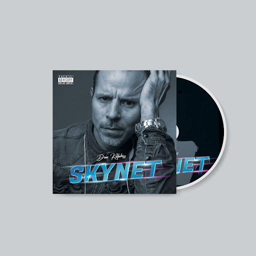 Blank CD cover design mockup vector