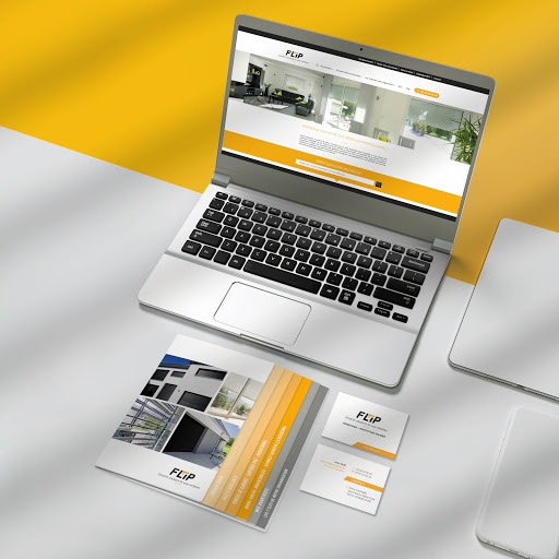 Template business for branding. High resolution. 3D