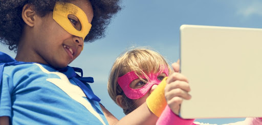 Children Childhood Super Hero Concept