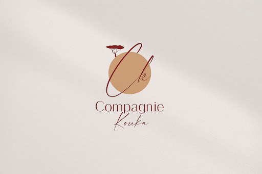 Cafe business logo effect, letterpress in minimal botanical template design psd