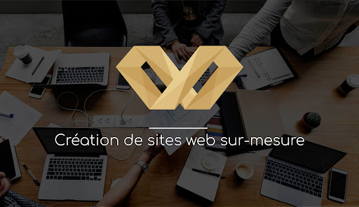 Group of people working on website template
