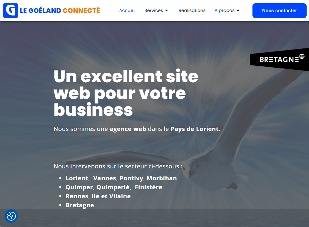 Site d'accueil de l'agence LE GOÉLAND CONNECTÉ