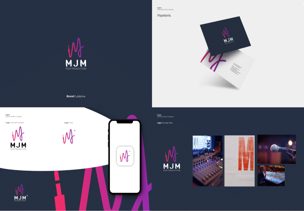 Projet d’identité visuelle réalisé par Baguette Studio – Branding et design graphique pour PME